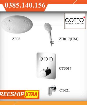 Sen âm tường COTTO CT3017-ZF08-ZH017-CT621 Switch Nóng lạnh