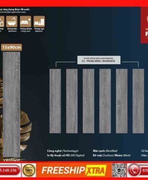 Gạch Prime 15×90 vân gỗ 15907