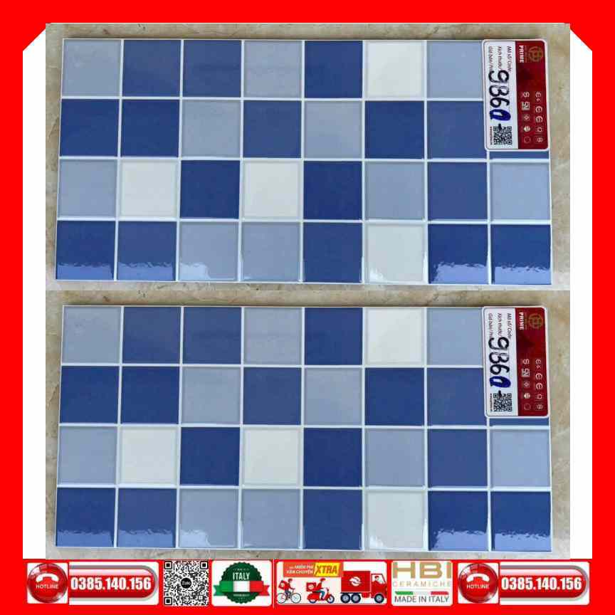 Gạch 20x40 Prime 01.200400.09860 xanh hồ bơi
