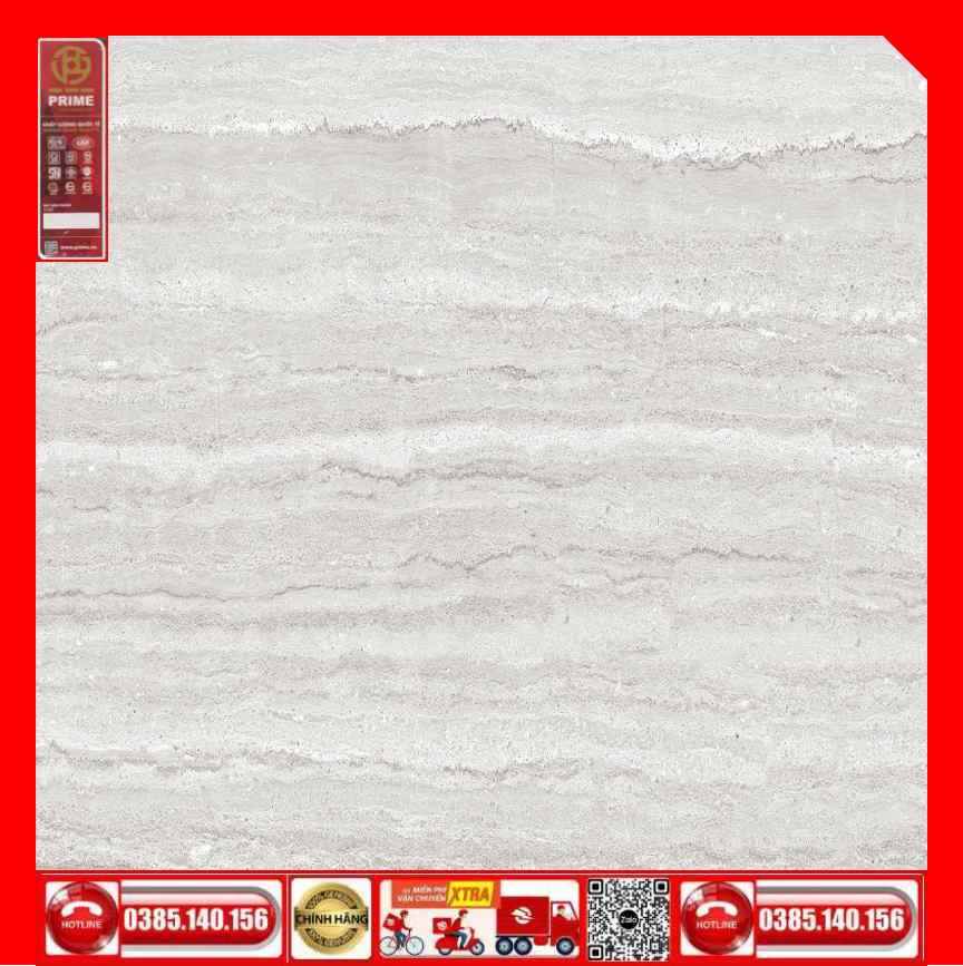 Gạch 30x30 Prime 06.300300.20041 vân Travertino xám