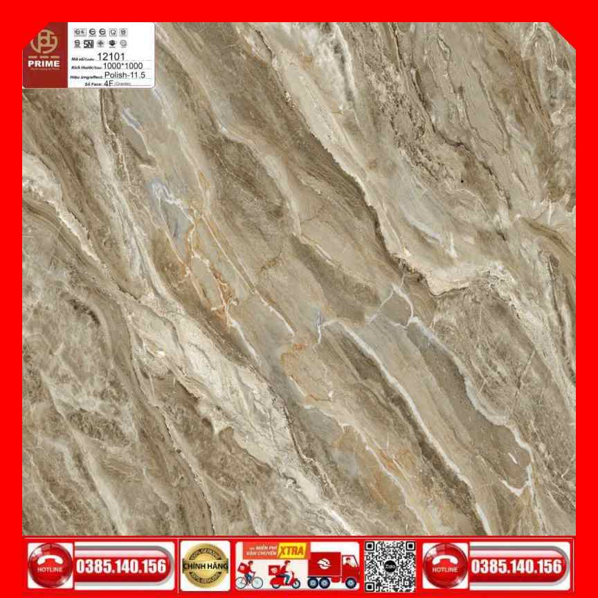Gạch 100x100 Prime 03.100100.12101 màu nâu