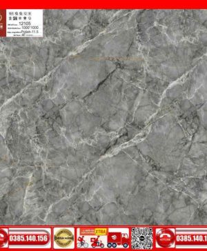 Gạch 100x100 Prime 03.100100.12105 vân đá Marbal xám